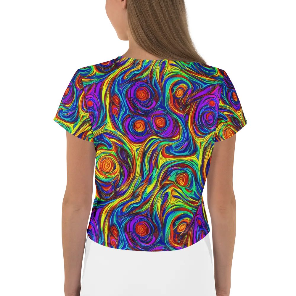 Technicolor Tempest on Crop Tee — Back