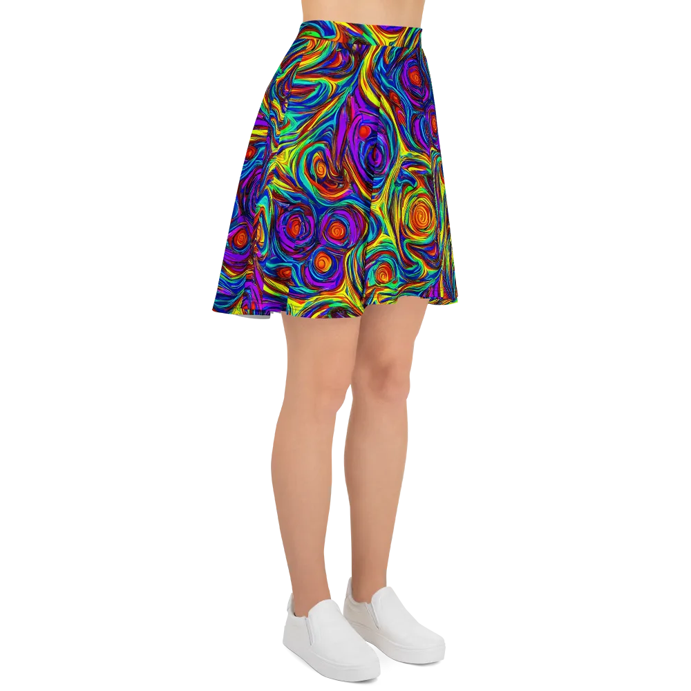 Technicolor Tempest on Skater Skirt — Right