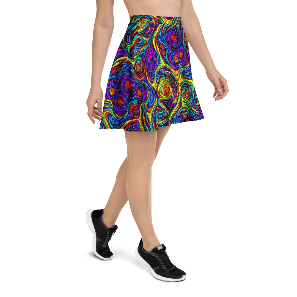 Technicolor Tempest on Skater Skirt — Right
