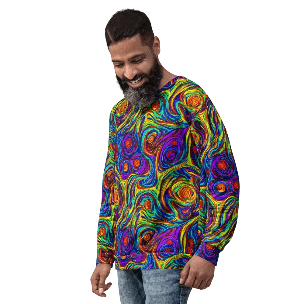 Technicolor Tempest on Sweatshirt — Left Front