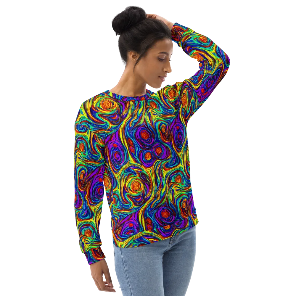 Technicolor Tempest on Sweatshirt — Right Front