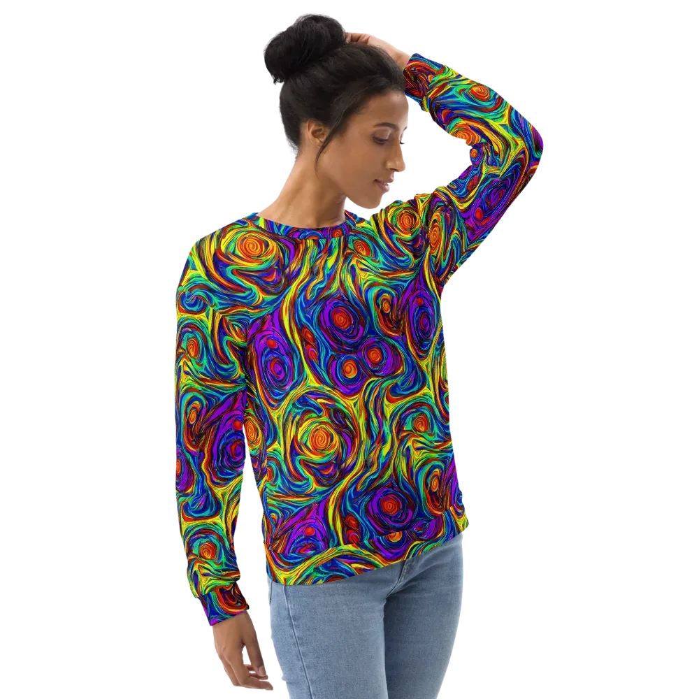 Technicolor Tempest on Sweatshirt — Right Front