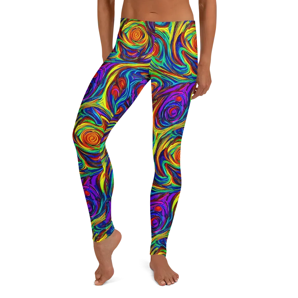 Technicolor Tempest on Leggings — Front