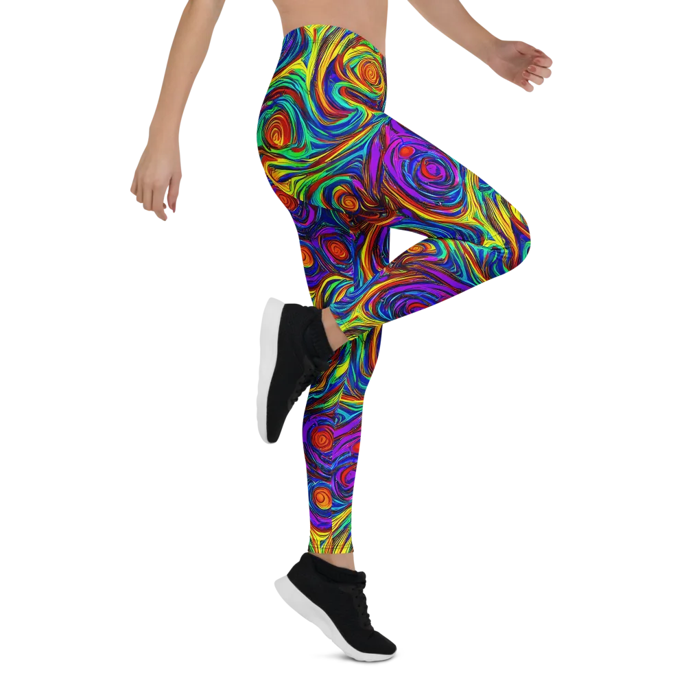 Technicolor Tempest on Leggings — Right