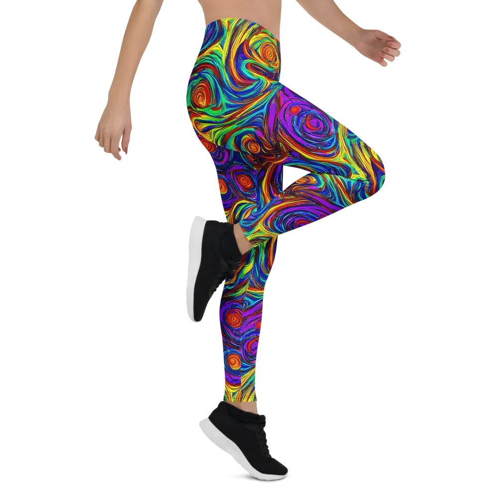 Technicolor Tempest on Leggings — Right