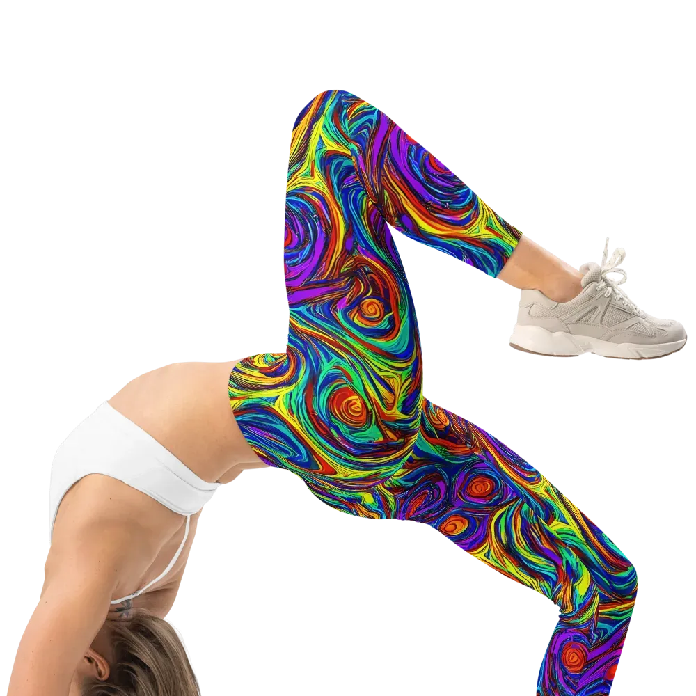 Technicolor Tempest on Leggings — Right