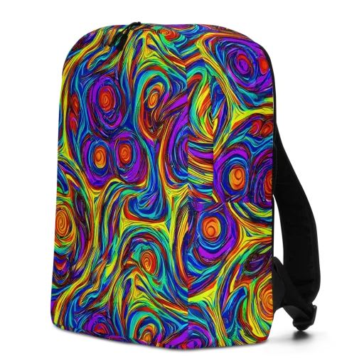 Technicolor Tempest on a Minimalist Backpack