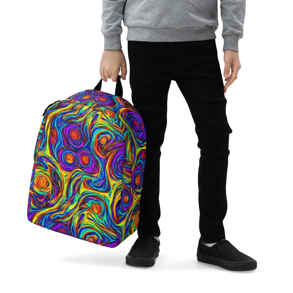 Technicolor Tempest on Minimalist Backpack — Zoomed-in