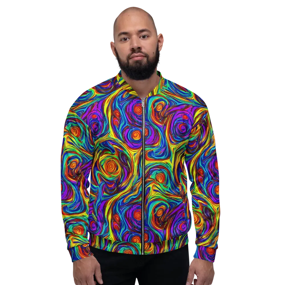 Technicolor Tempest on Bomber Jacket — Front