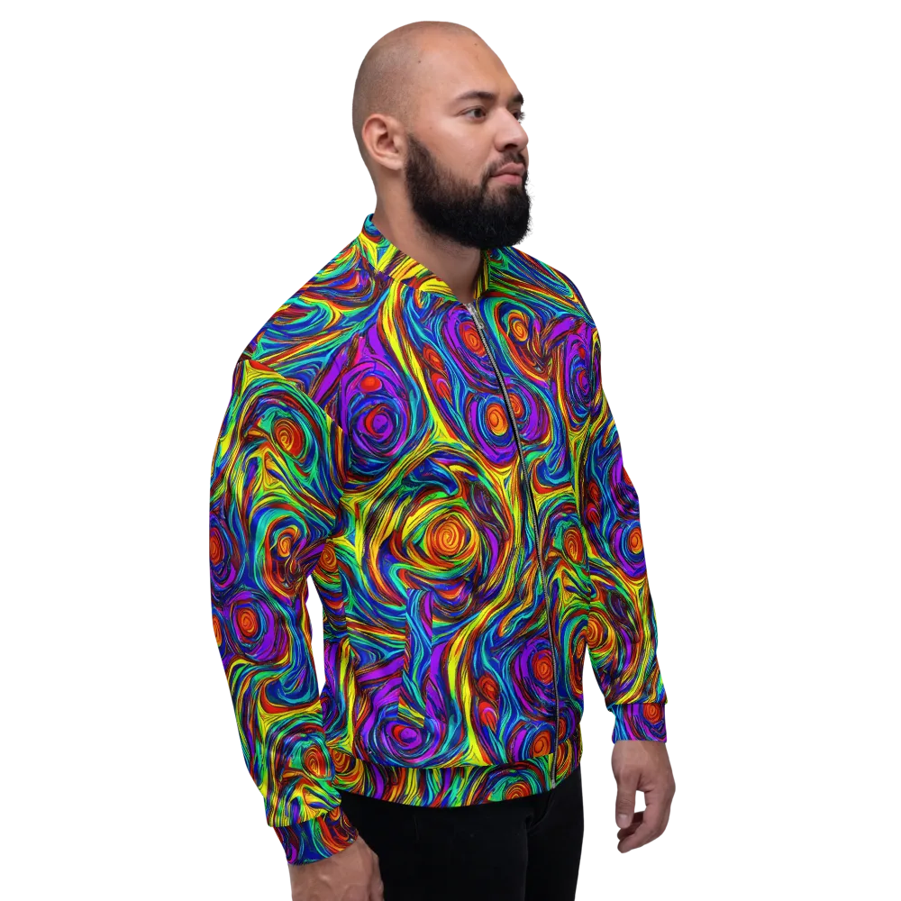Technicolor Tempest on Bomber Jacket — Right