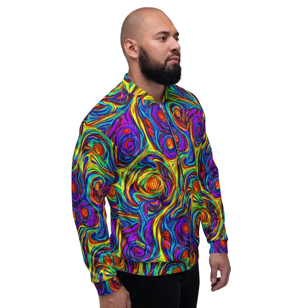 Technicolor Tempest on Bomber Jacket — Right
