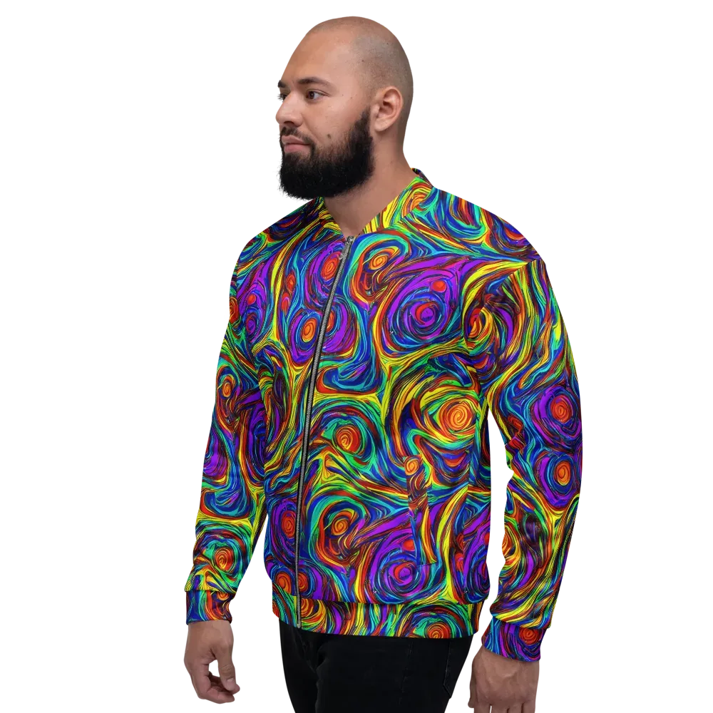 Technicolor Tempest on Bomber Jacket — Left