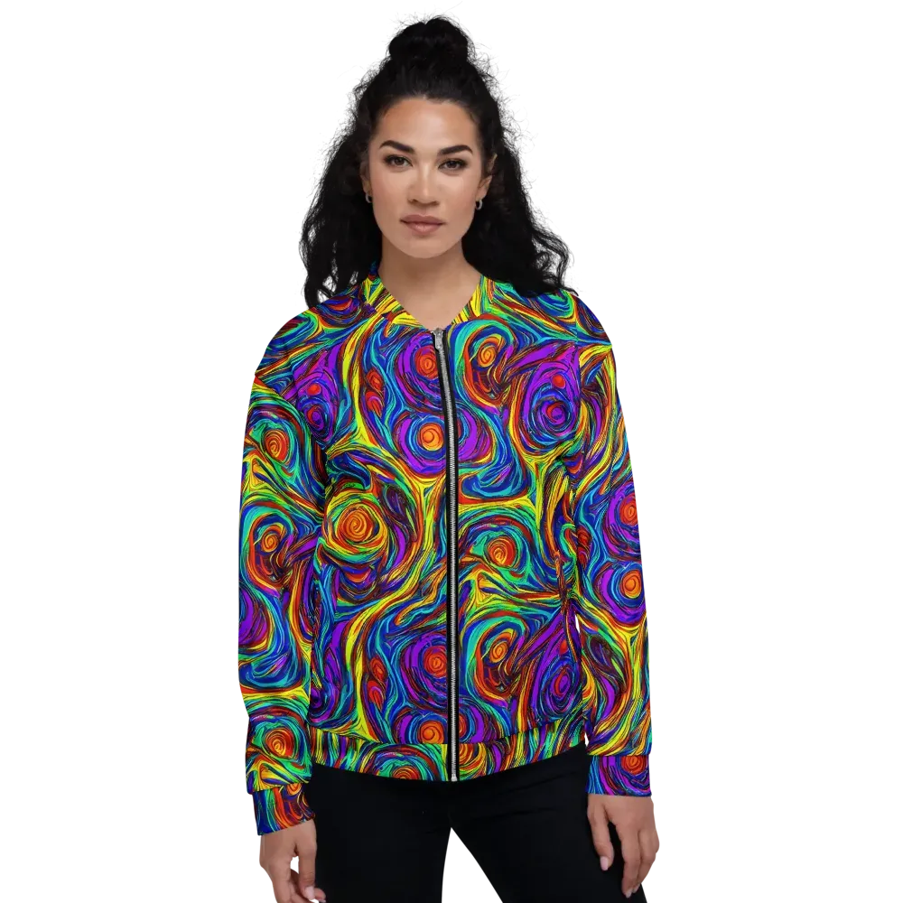 Technicolor Tempest on Bomber Jacket — Front