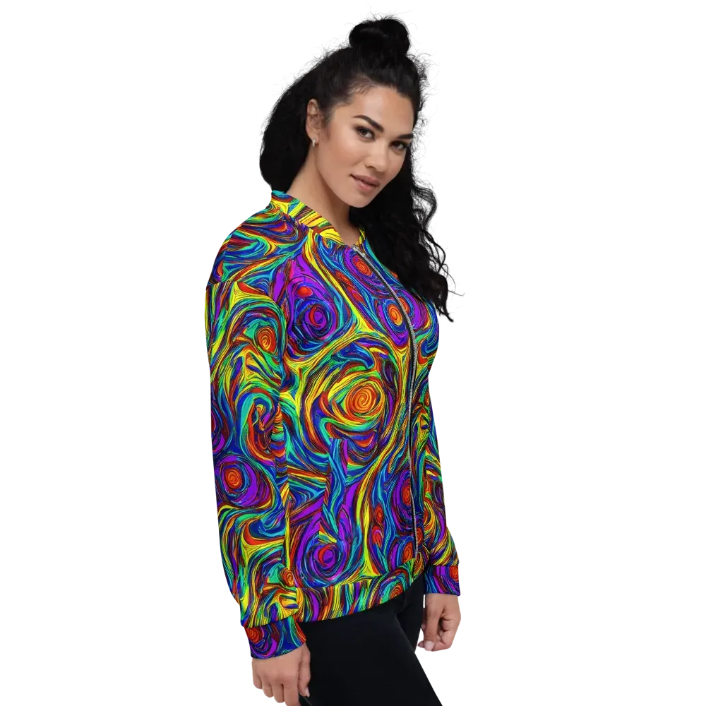 Technicolor Tempest on Bomber Jacket — Right