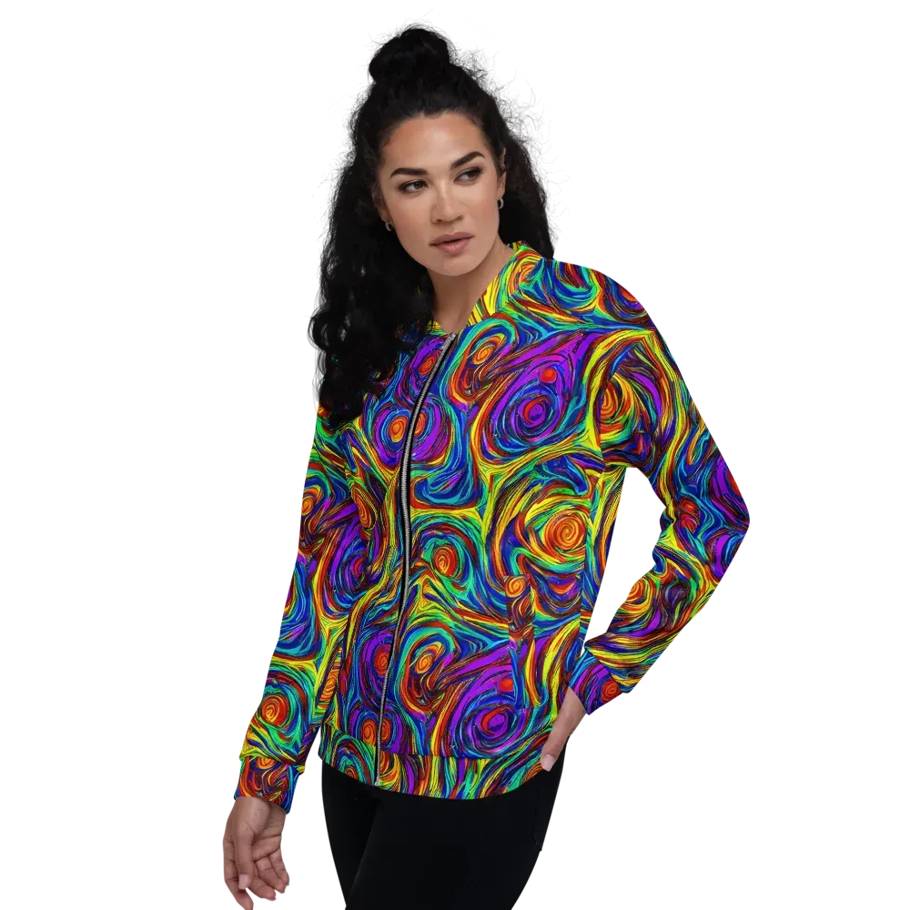 Technicolor Tempest on Bomber Jacket — Left