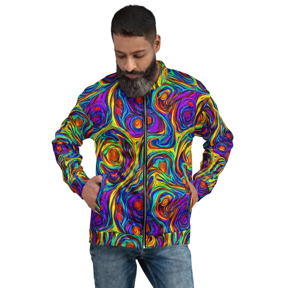 Technicolor Tempest on Bomber Jacket — Front
