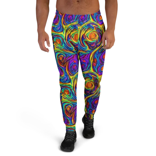 Technicolor Tempest on a Men's Joggers