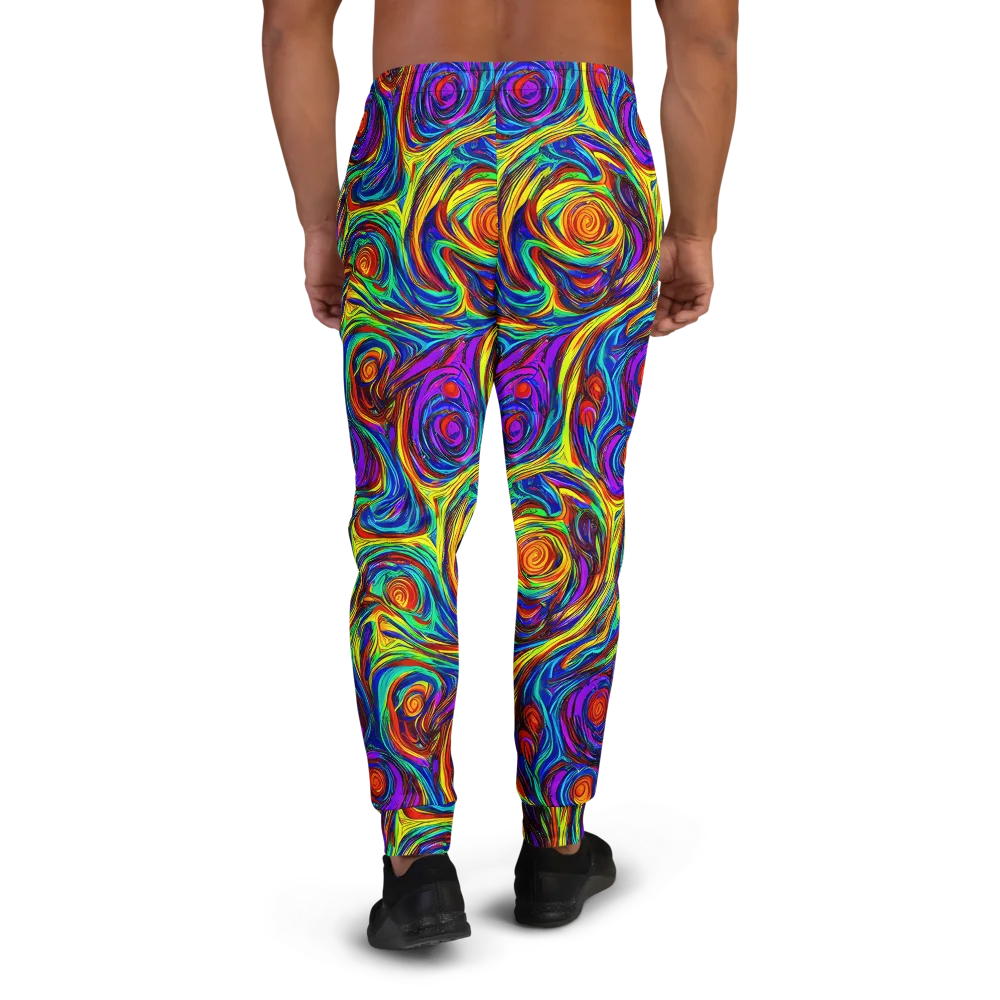 Technicolor Tempest on Men's Joggers — Back