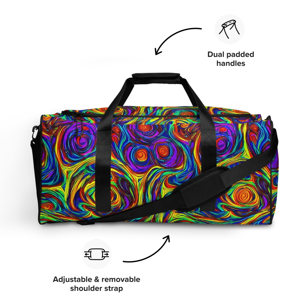 Technicolor Tempest on Duffle Bag — Front
