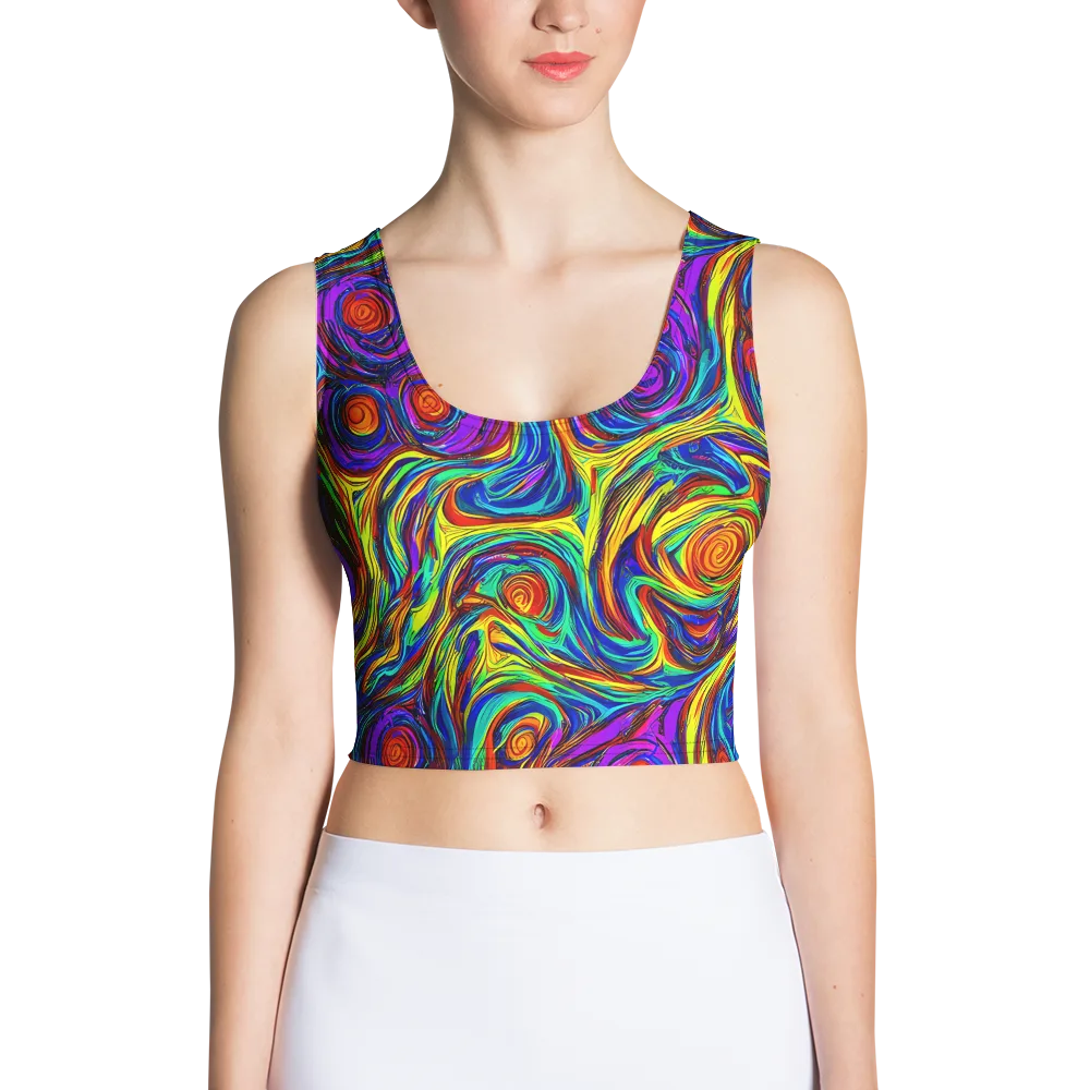 Technicolor Tempest on Crop Top — Front