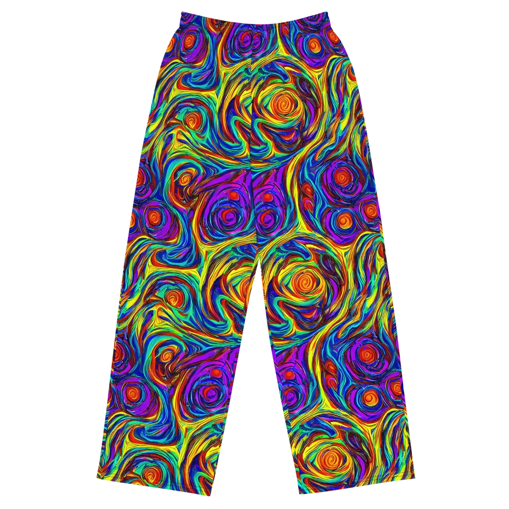 Technicolor Tempest on Wide-Leg Pants — Front
