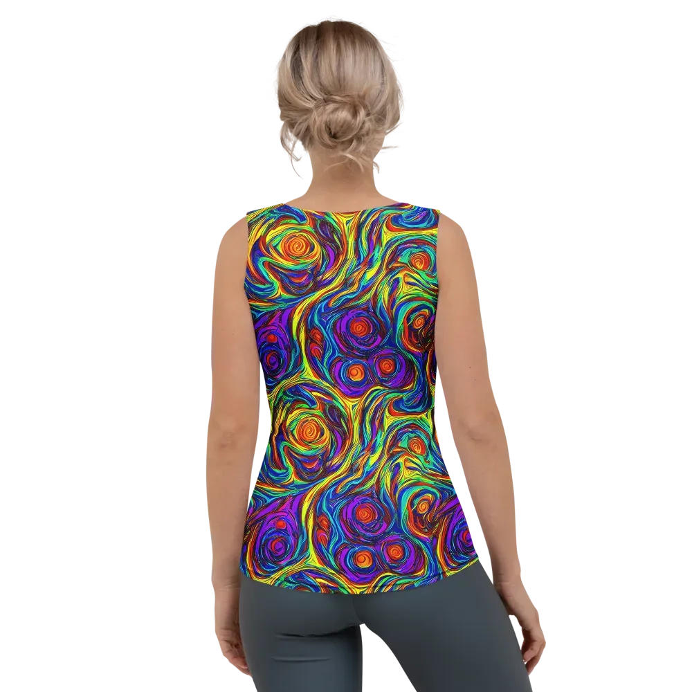 Technicolor Tempest on Women's Tank Top — Back