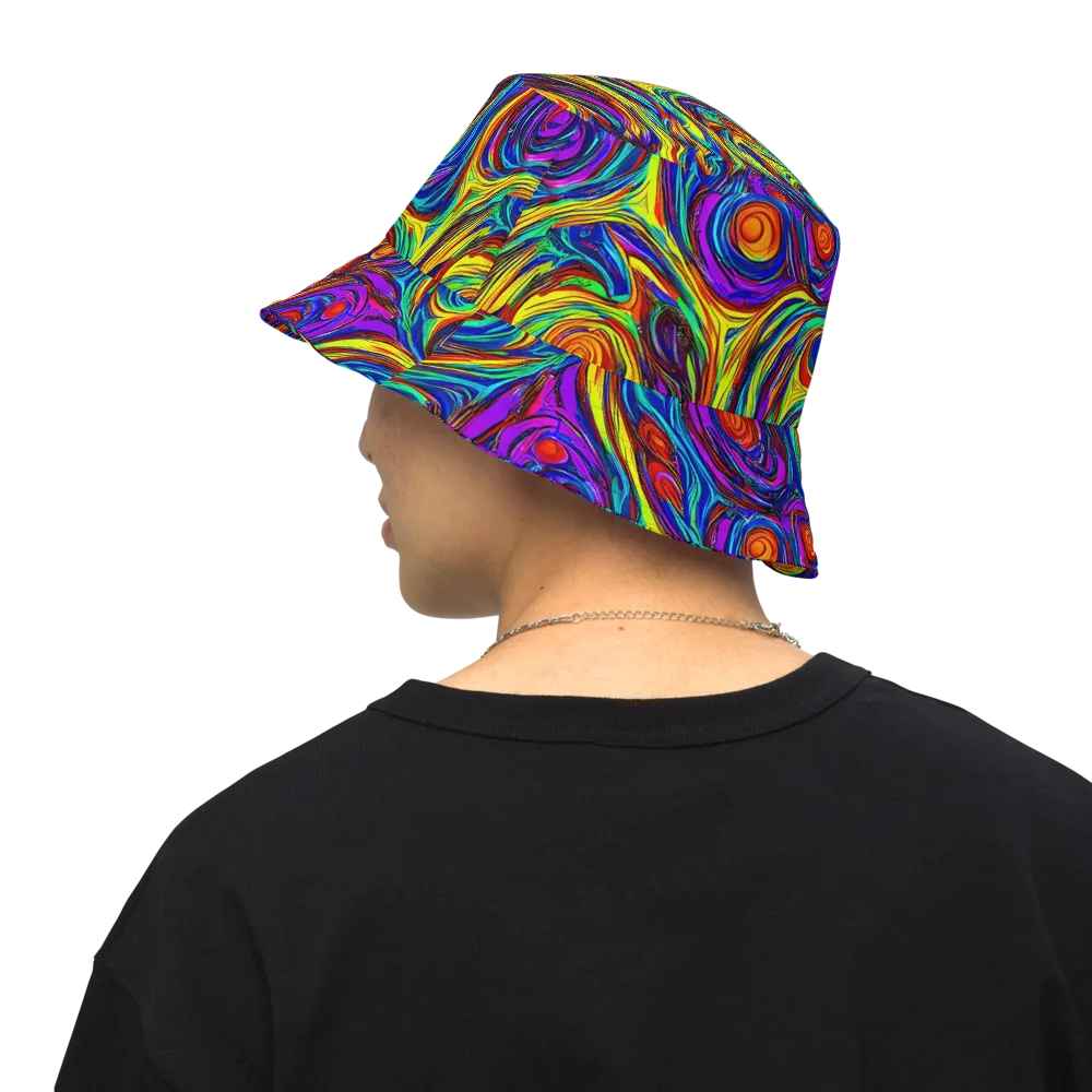 Technicolor Tempest on Reversible Bucket Hat — Back Inside