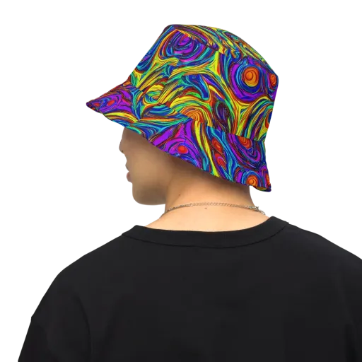 Technicolor Tempest on a Reversible Bucket Hat