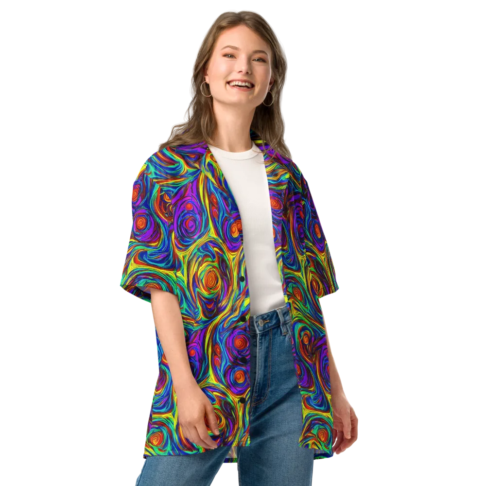 Technicolor Tempest on Button Shirt — Front