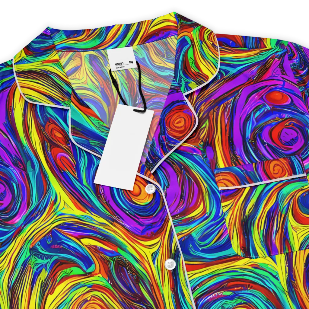 Technicolor Tempest on Women's Short Sleeve Pajama Top — Product details