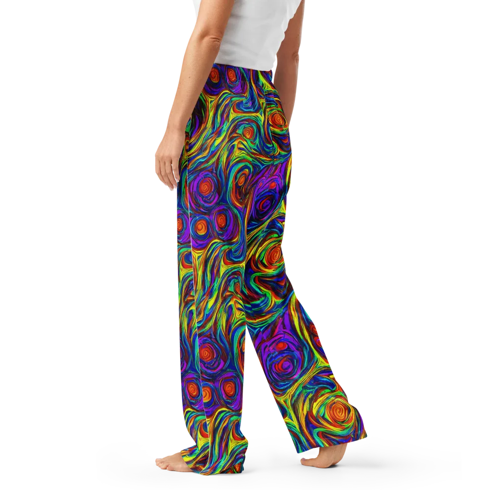 Technicolor Tempest on Women's Pajama Pants — Left