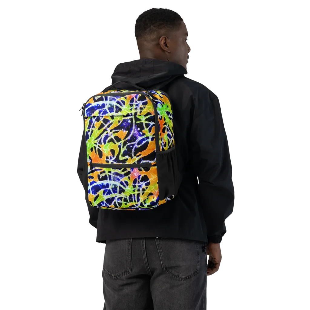Cosmic Tangent on Utility Backpack — Back