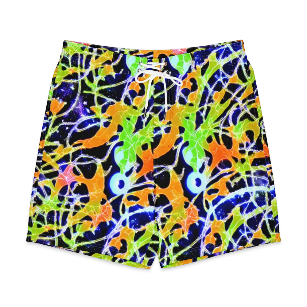 Cosmic Tangent on Men's Board Shorts — Front