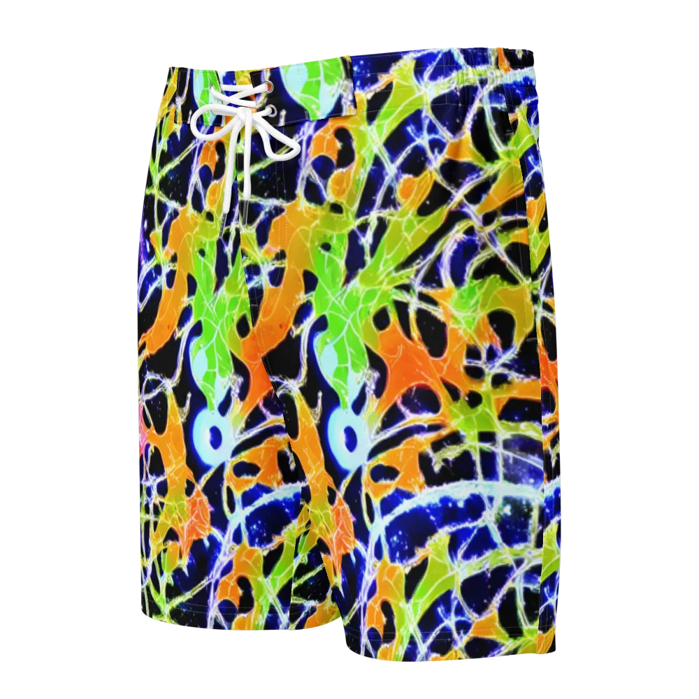 Cosmic Tangent on Men's Board Shorts — Front