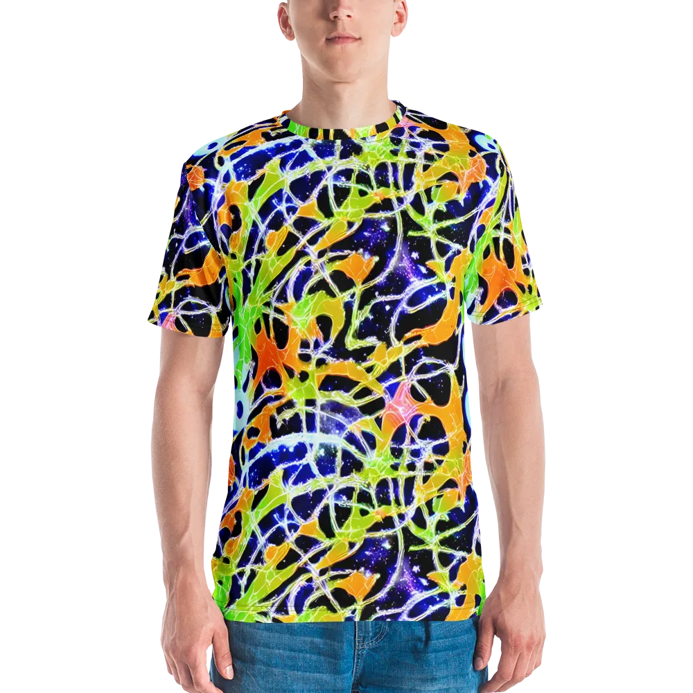 Cosmic Tangent on Men's Crew Neck T-Shirt — Front