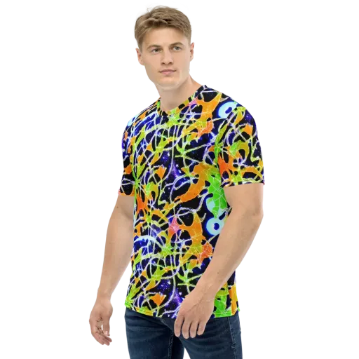 Cosmic Tangent on a Men's Crew Neck T-Shirt