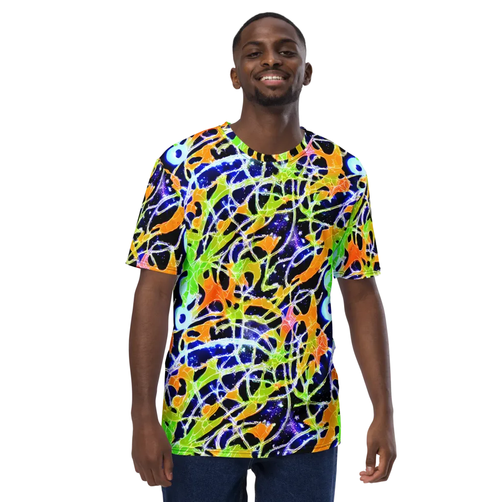 Cosmic Tangent on Men's Crew Neck T-Shirt — Front