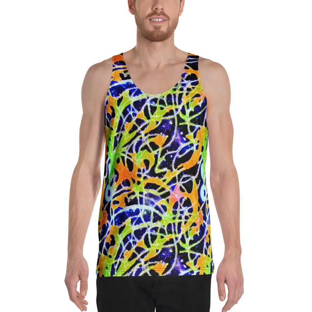 Cosmic Tangent on Men's Tank Top — Front