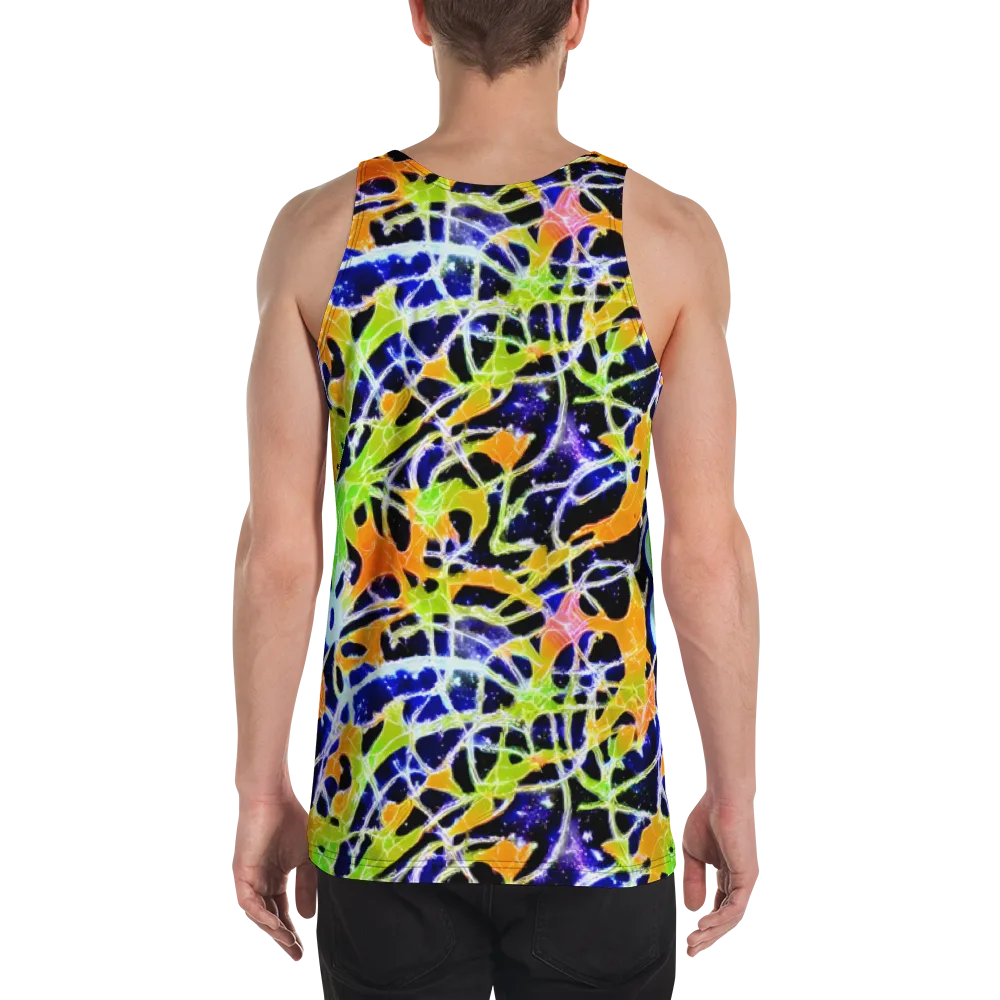 Cosmic Tangent on Men's Tank Top — Back