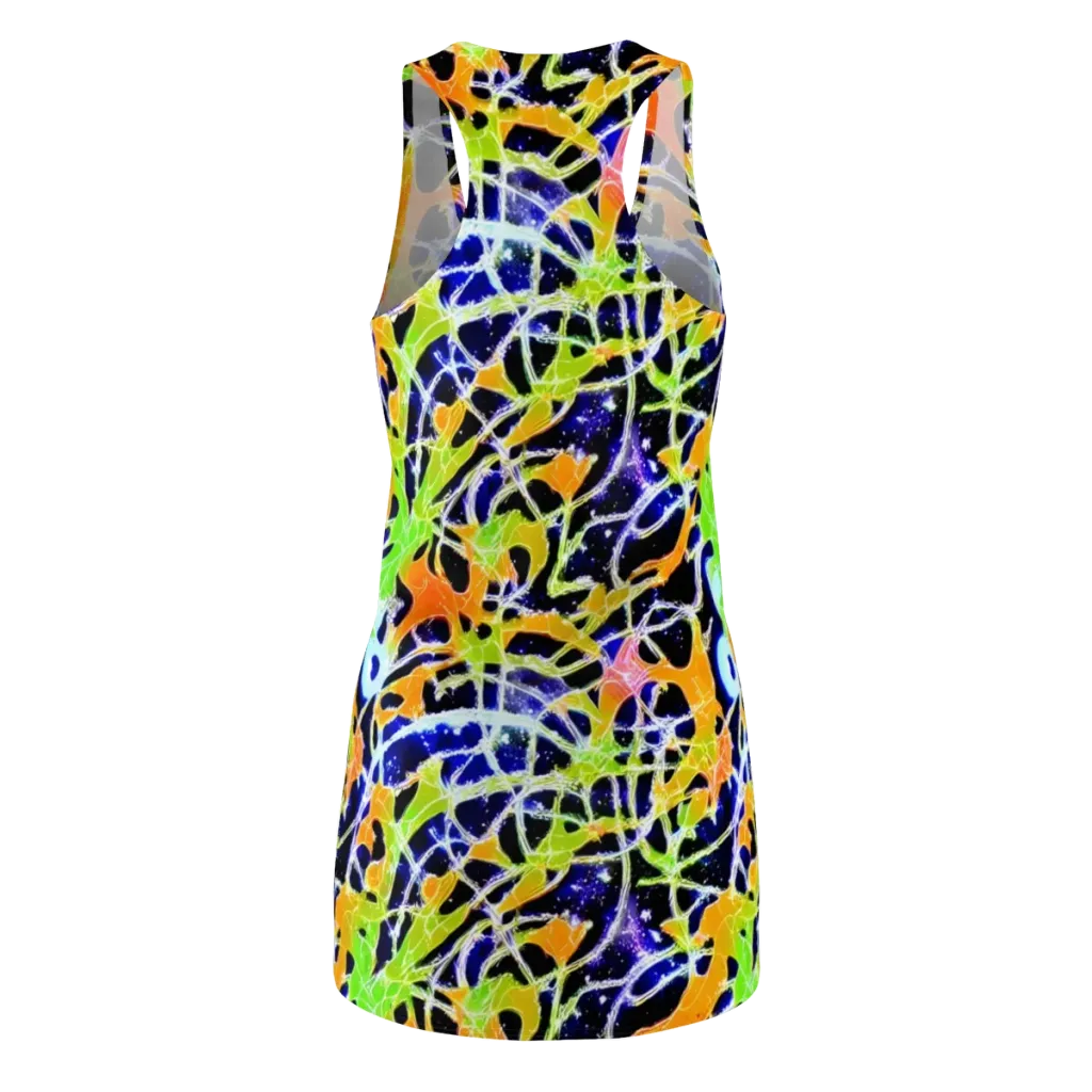 Cosmic Tangent on Racerback Dress — Back