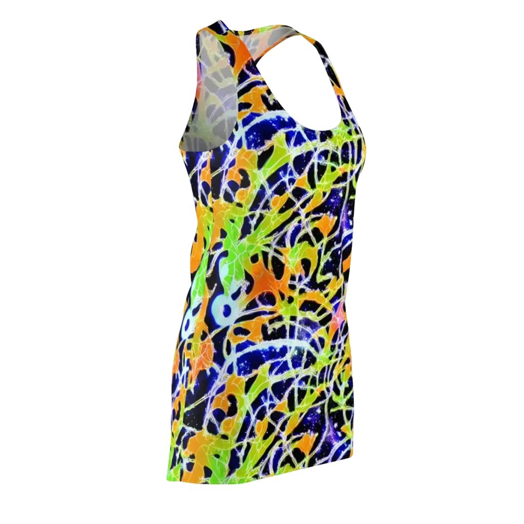 Cosmic Tangent on Racerback Dress — Front Side