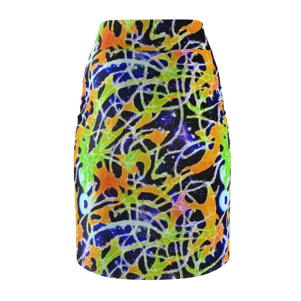 Cosmic Tangent on Pencil Skirt — Back