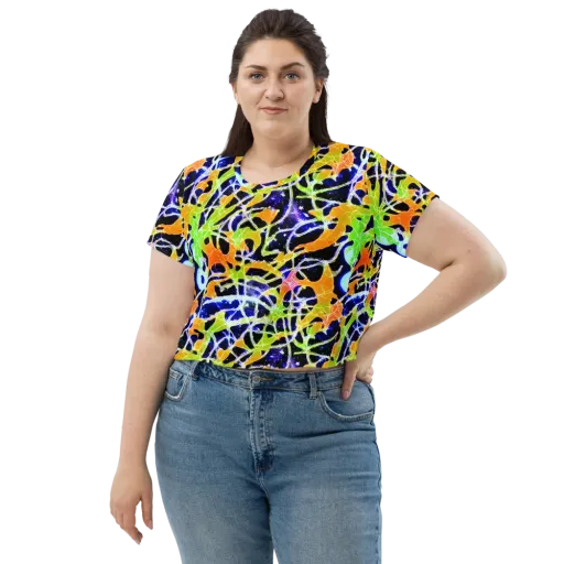 Cosmic Tangent on a Crop Tee
