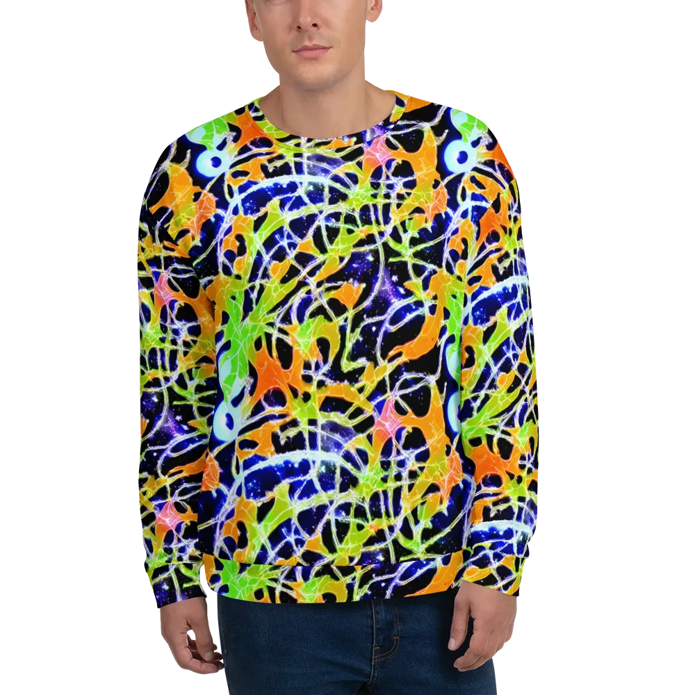 Cosmic Tangent on Sweatshirt — Front