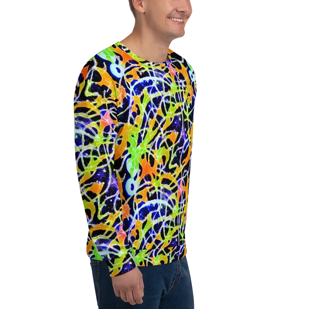 Cosmic Tangent on Sweatshirt — Right Front