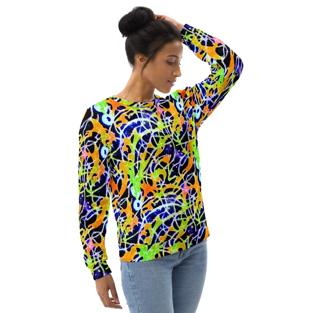 Cosmic Tangent on Sweatshirt — Right Front