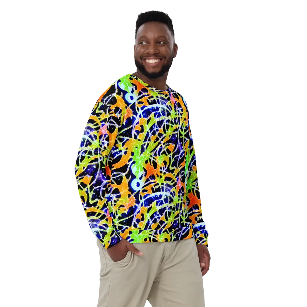 Cosmic Tangent on Sweatshirt — Front