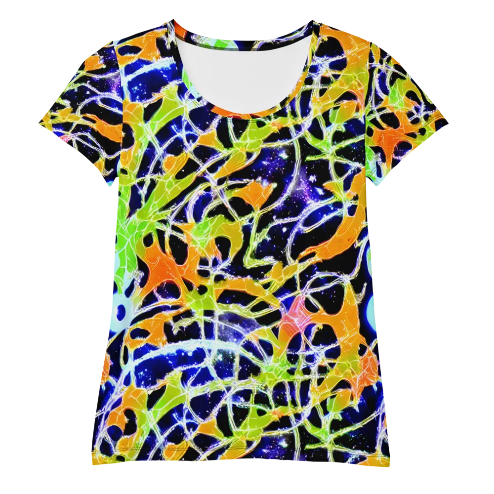 Cosmic Tangent on Women's Athletic T-Shirt — Front