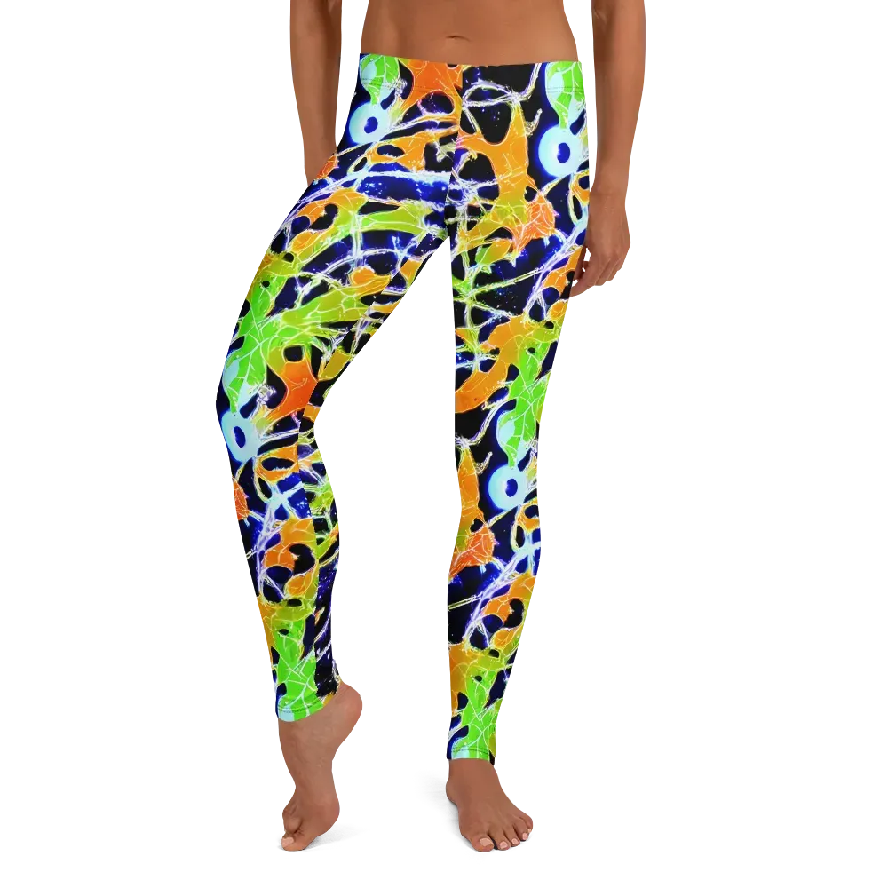 Cosmic Tangent on Leggings — Front