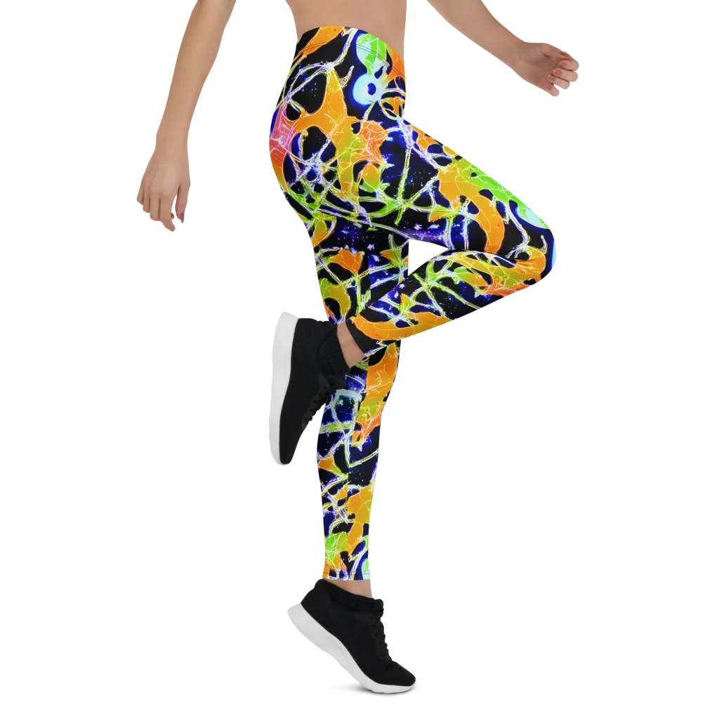 Cosmic Tangent on Leggings — Right